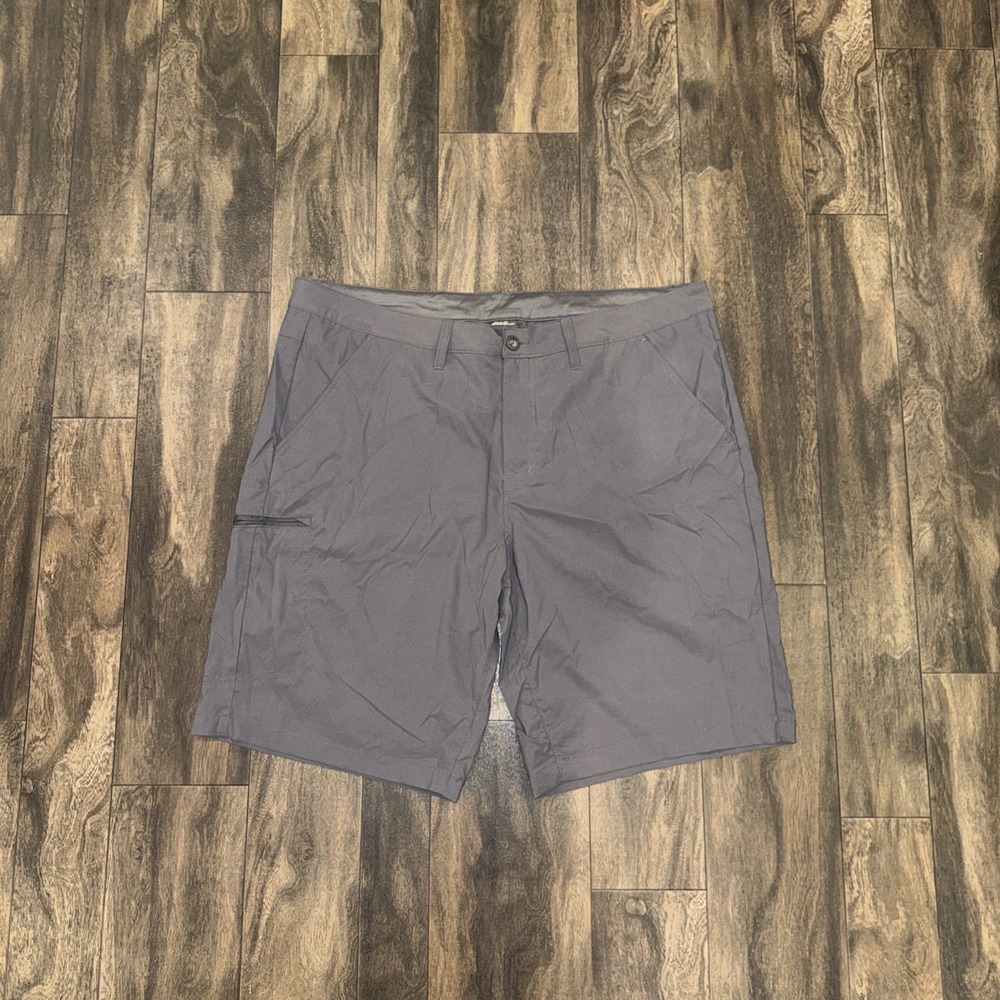 Eddie Bauer Nylon Outdoor Hiking Chino Shorts Men's Size 40 Inseam 10" Grey